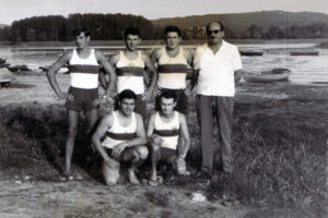 anni '60 - in alto da sinistra: Cappello Franco, Cortese Giannino, Barbati Aldo, all Crenna Bruno in basso da sinistra : Badinotti Carlo, Barbieri Amos
